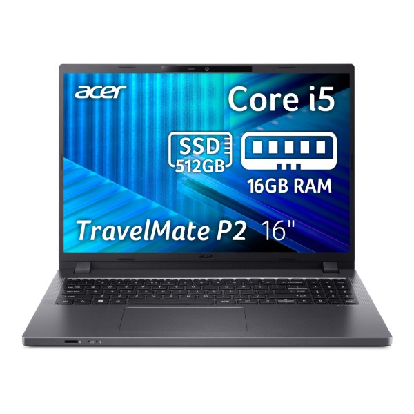 Фото - Ноутбук Acer TravelMate P2 TMP216-51 (NX.BTWEU.001) Grey